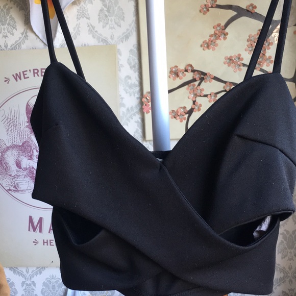 Charlotte Russe Tops - A black crop